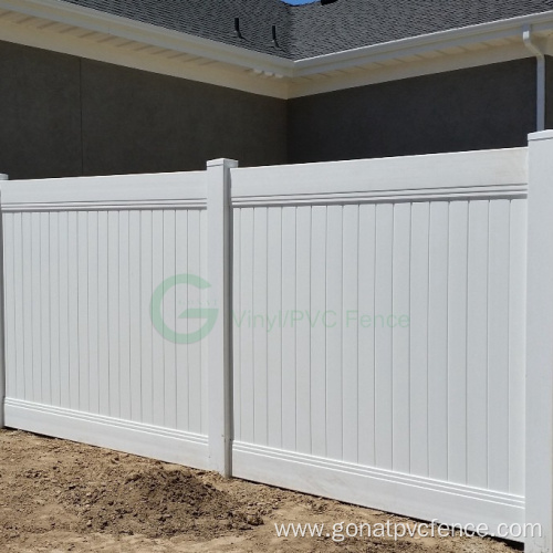 White Vinyl fence panel